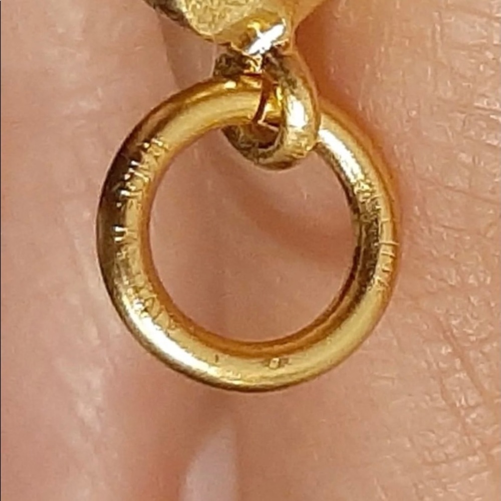 SOLD Celine Large Bamboo J Pendant - Picture 3 of 3